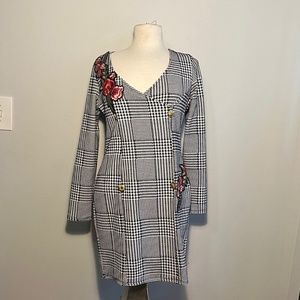 Appliqué Mini Dress